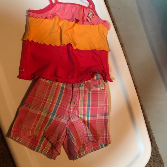 2 piece short and tank set bright